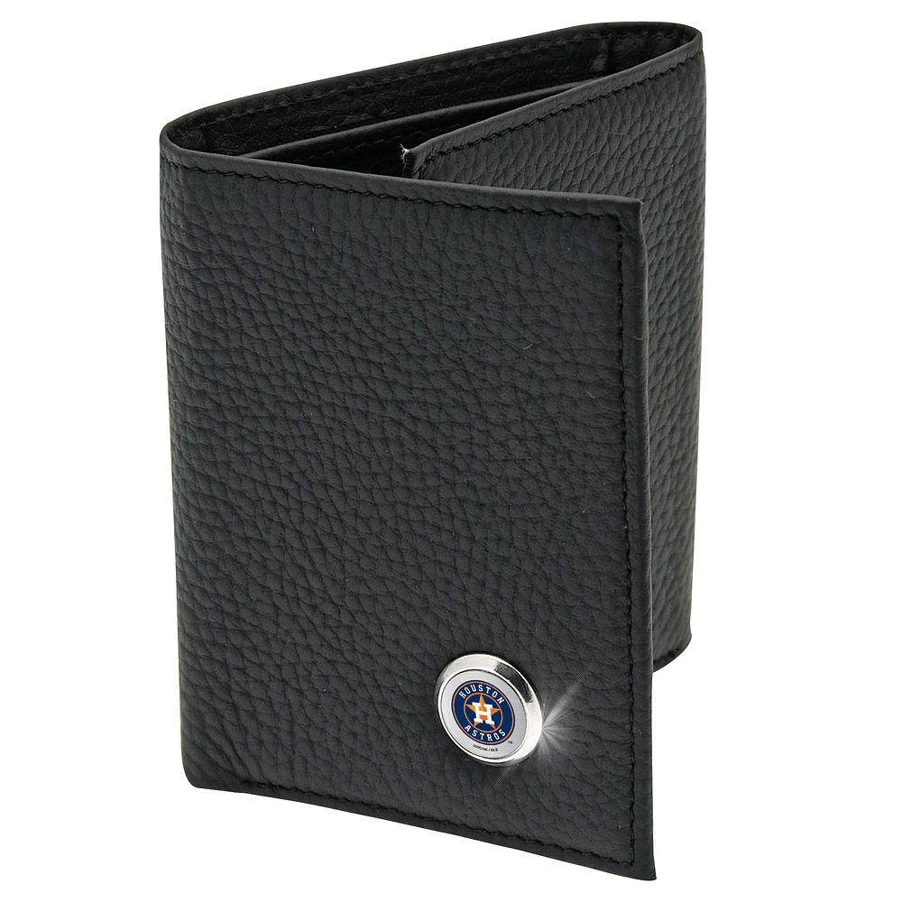 Men's Black Houston Astros Leather Wallet