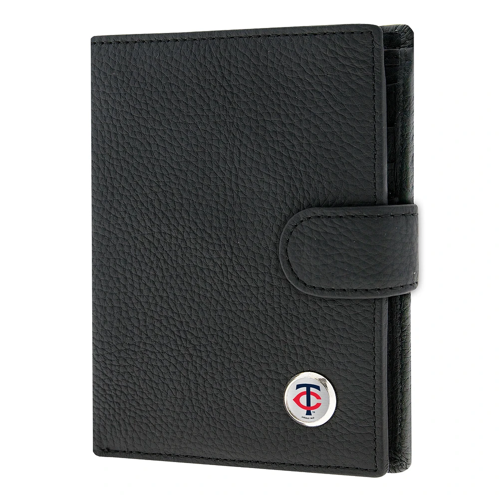 Women's Black Minnesota Twins Leather Wallet