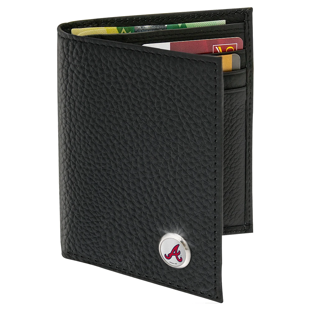 Men's Black Atlanta Braves Billfold Wallet