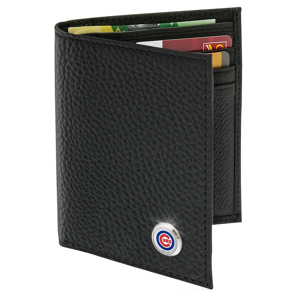 Men's Black Chicago Cubs Billfold Wallet