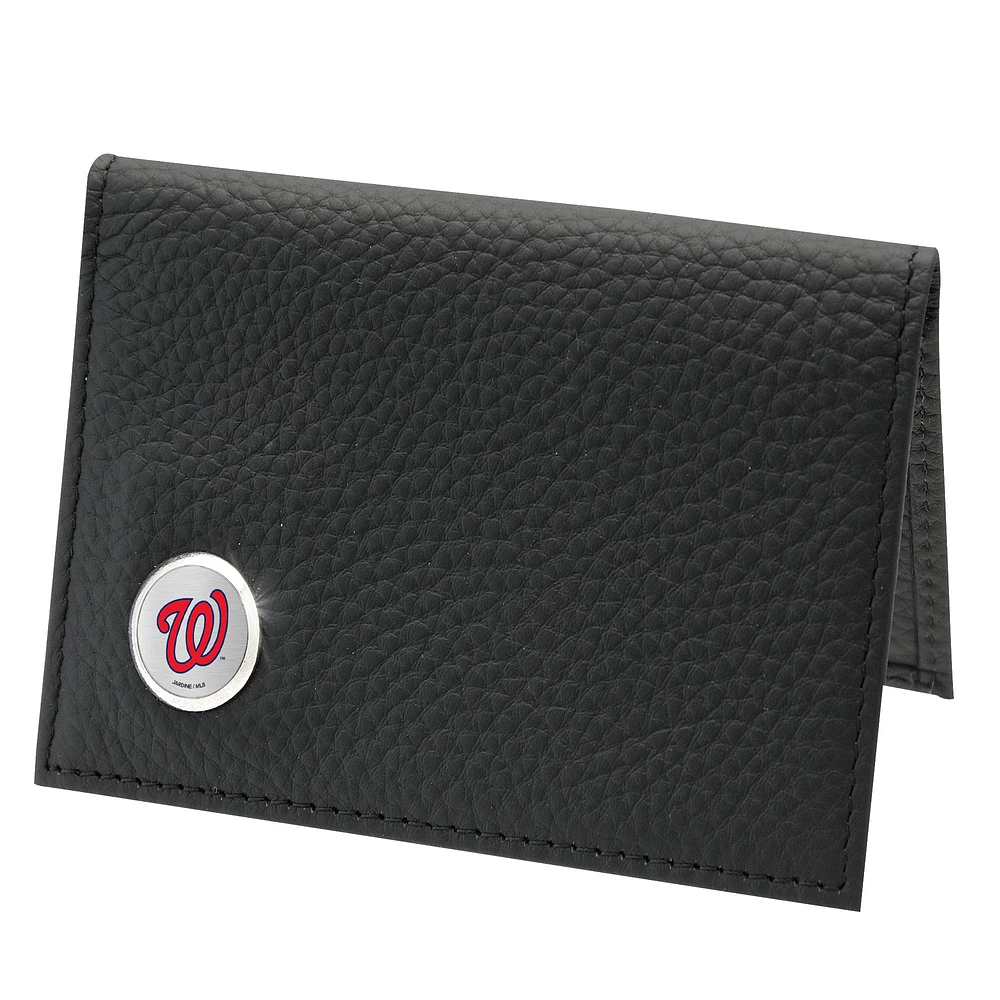 Men's Black Washington Nationals Credit Card Wallet