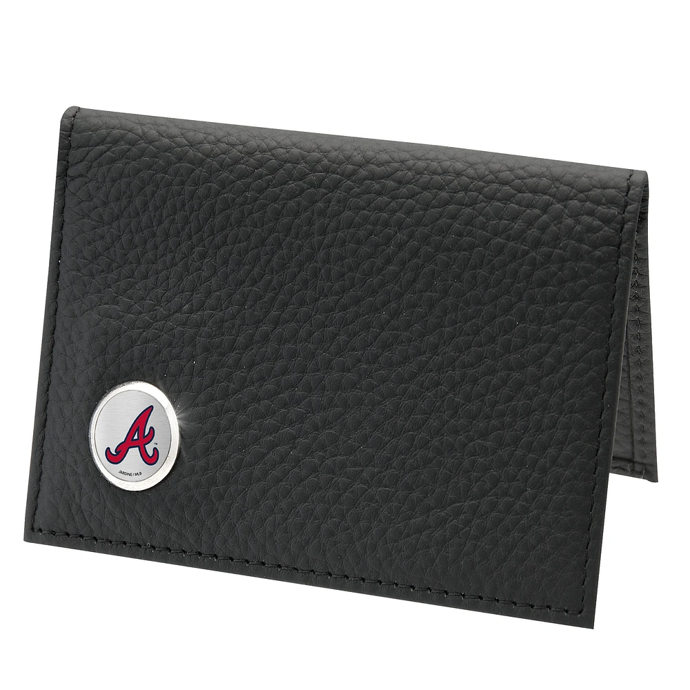 Men's Black Atlanta Braves Credit Card Wallet