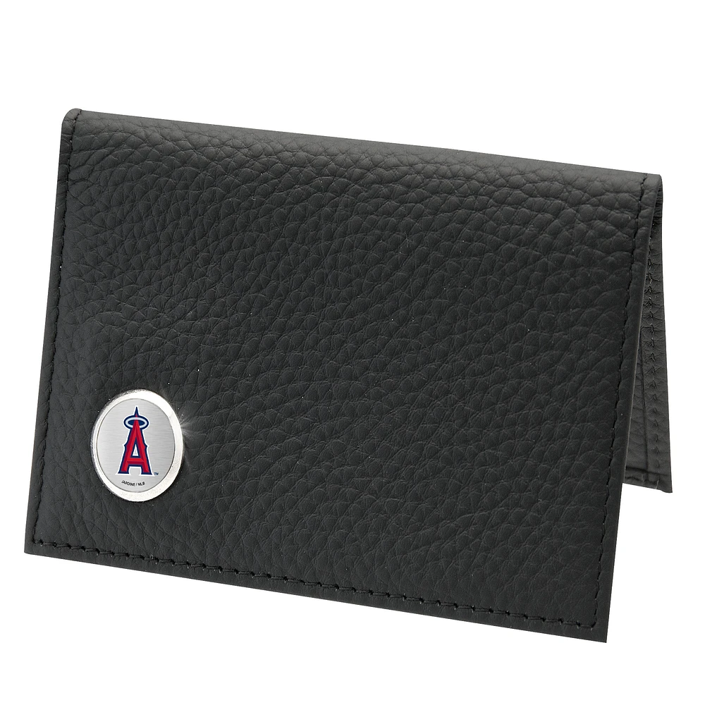 Men's Black Los Angeles Angels Credit Card Wallet