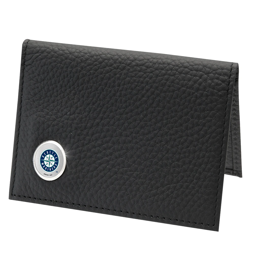 Men's Black Seattle Mariners Credit Card Wallet