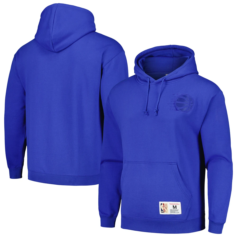 Men's Mitchell & Ness Blue Orlando Magic Hardwood Classics Tonal Pullover Hoodie