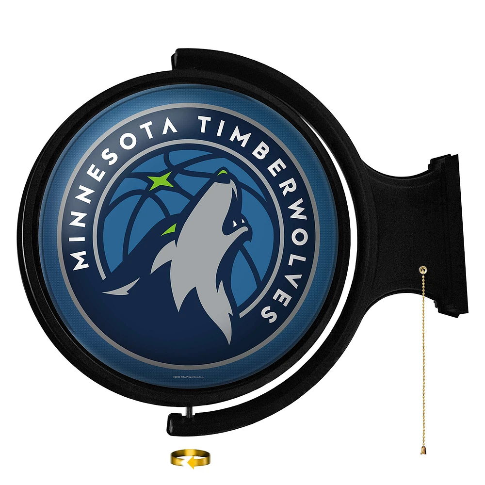 Minnesota Timberwolves 21'' x 23'' Rotating Lighted Wall Sign