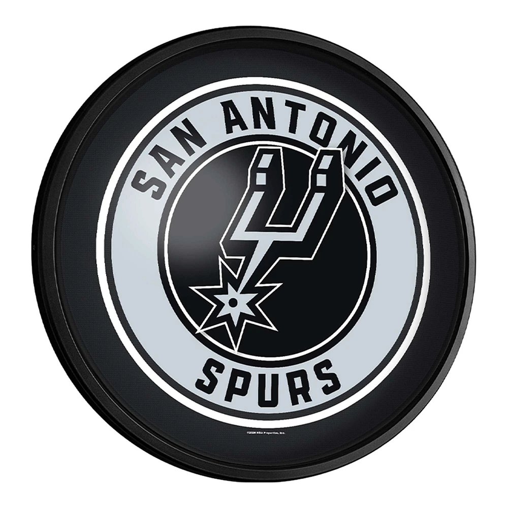 San Antonio Spurs 18'' Round Slimline Illuminated Wall Sign