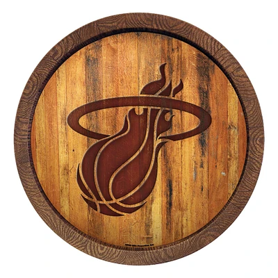 Miami Heat 20.25'' Faux Barrel Top Sign