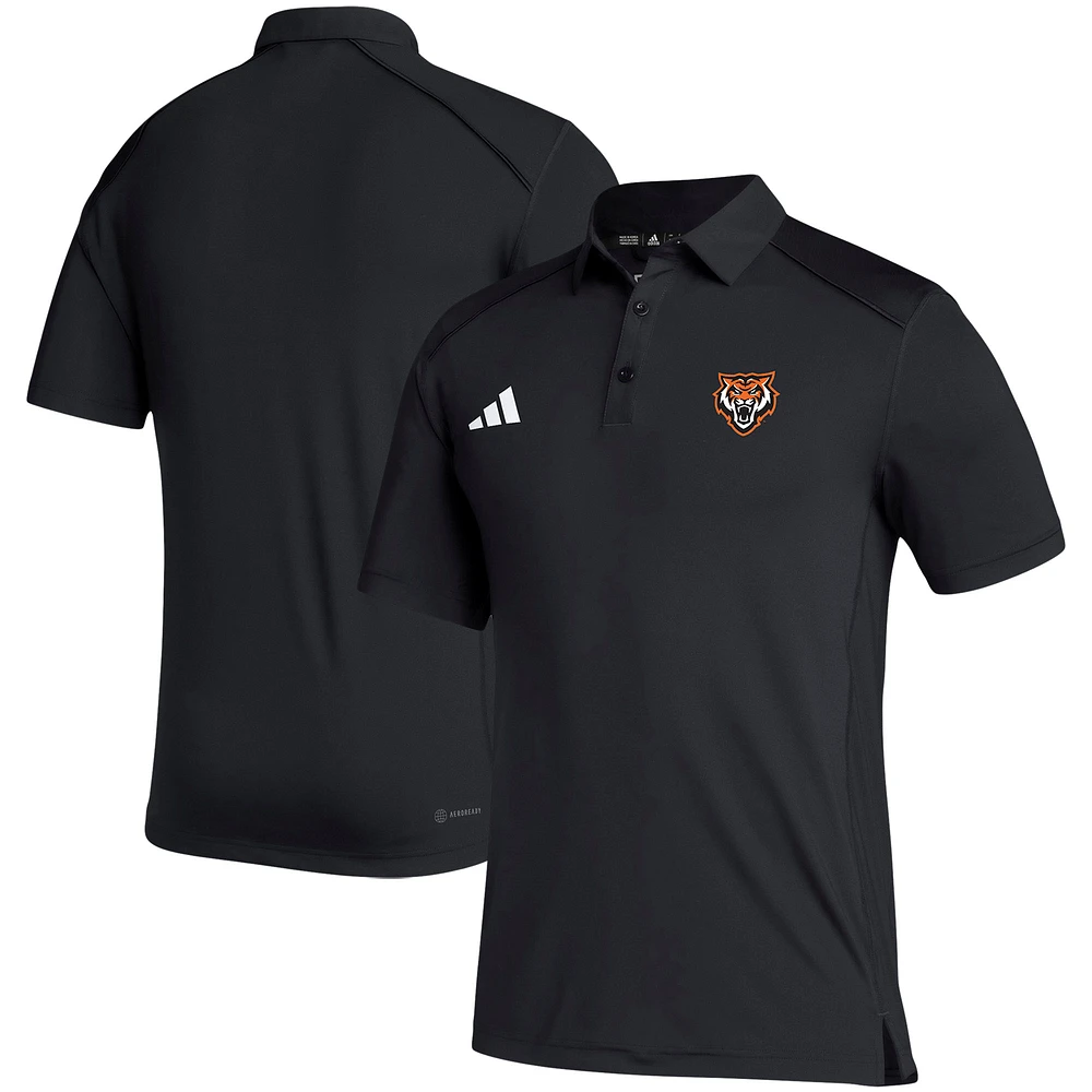 Men's adidas Black Idaho State Bengals Sideline Classic Polo