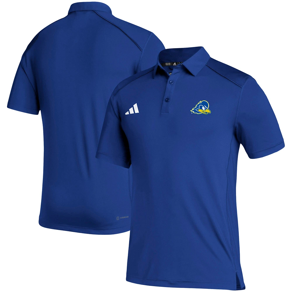 Men's adidas Royal Delaware Fightin' Blue Hens Sideline Classic Polo