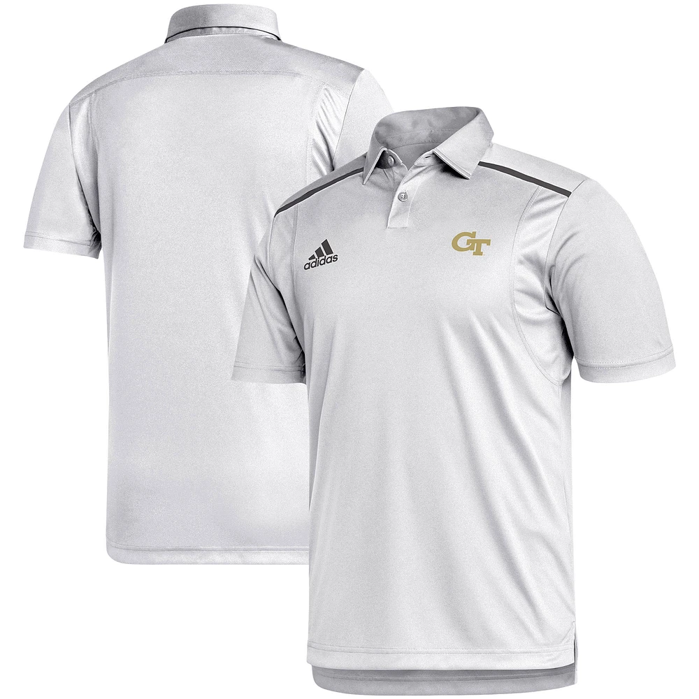 Men's adidas White Georgia Tech Yellow Jackets Sideline Team-Issued Polo