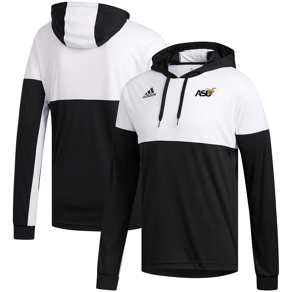 Men's adidas Black Alabama State Hornets Sideline Legend Shooter Pullover Hoodie