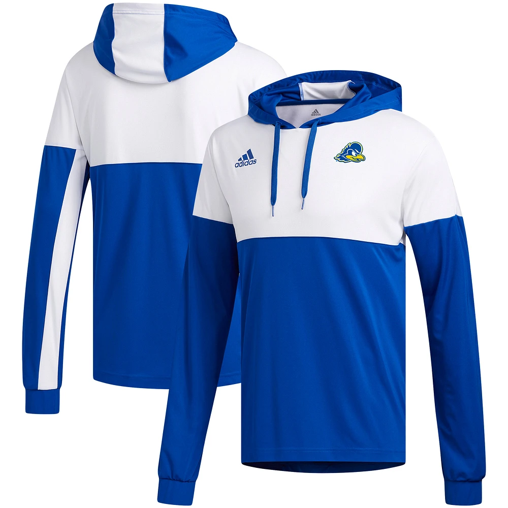 Men's adidas Royal Delaware Fightin' Blue Hens Sideline Legend Shooter Pullover Hoodie