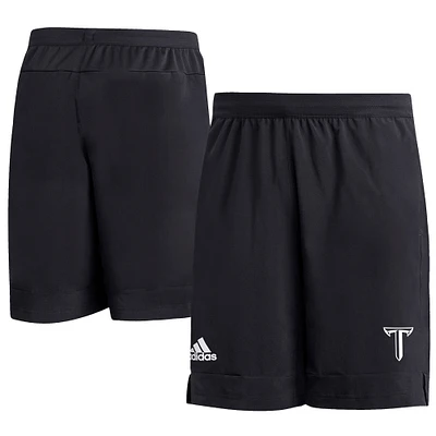 Men's adidas Black Troy University Trojans Sideline 9” Heat Ready Woven Shorts