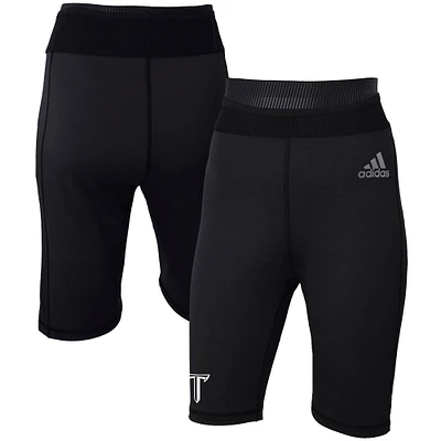 Women's adidas Black Troy University Trojans Sideline 7" Biker Shorts