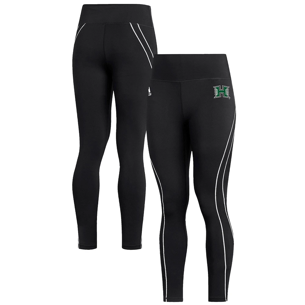 Women's adidas Black Hawaii Rainbow Warriors Sideline Stadium Training Tights