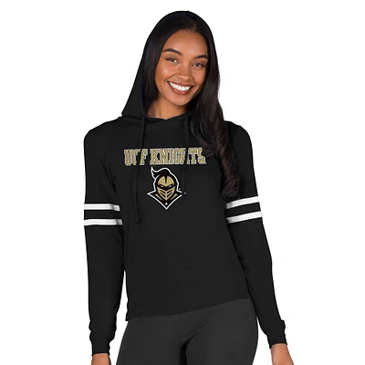 Women's Concepts Sport Black UCF Knights Marathon Lightweight Lounge Pullover Hoodie