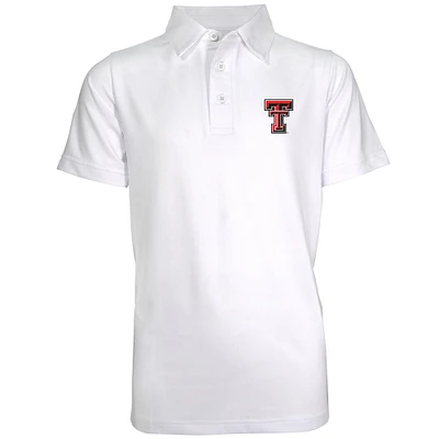 Youth Garb White Texas Tech Red Raiders Polo