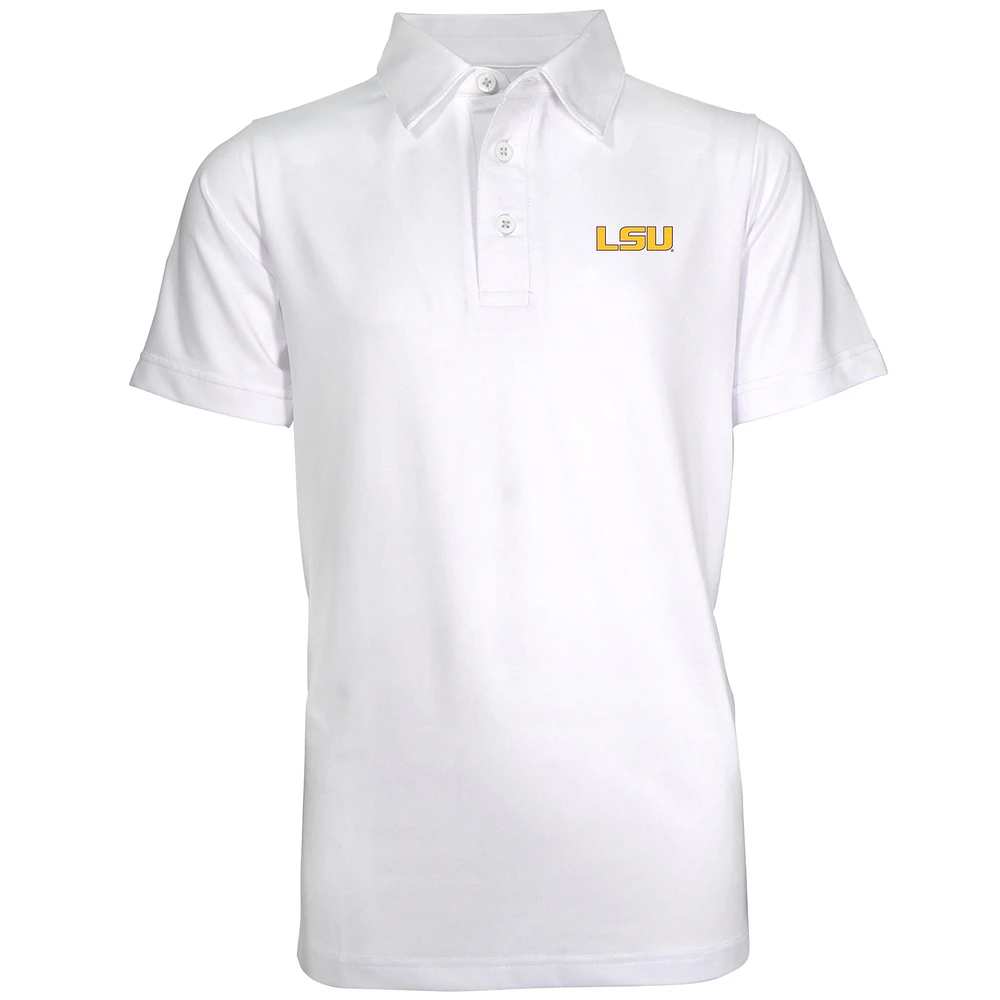 Youth Garb White LSU Tigers Polo