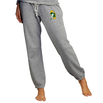 Women's Concepts Sport Gray Green Bay Packers Mainstream Lounge Jogger Pants