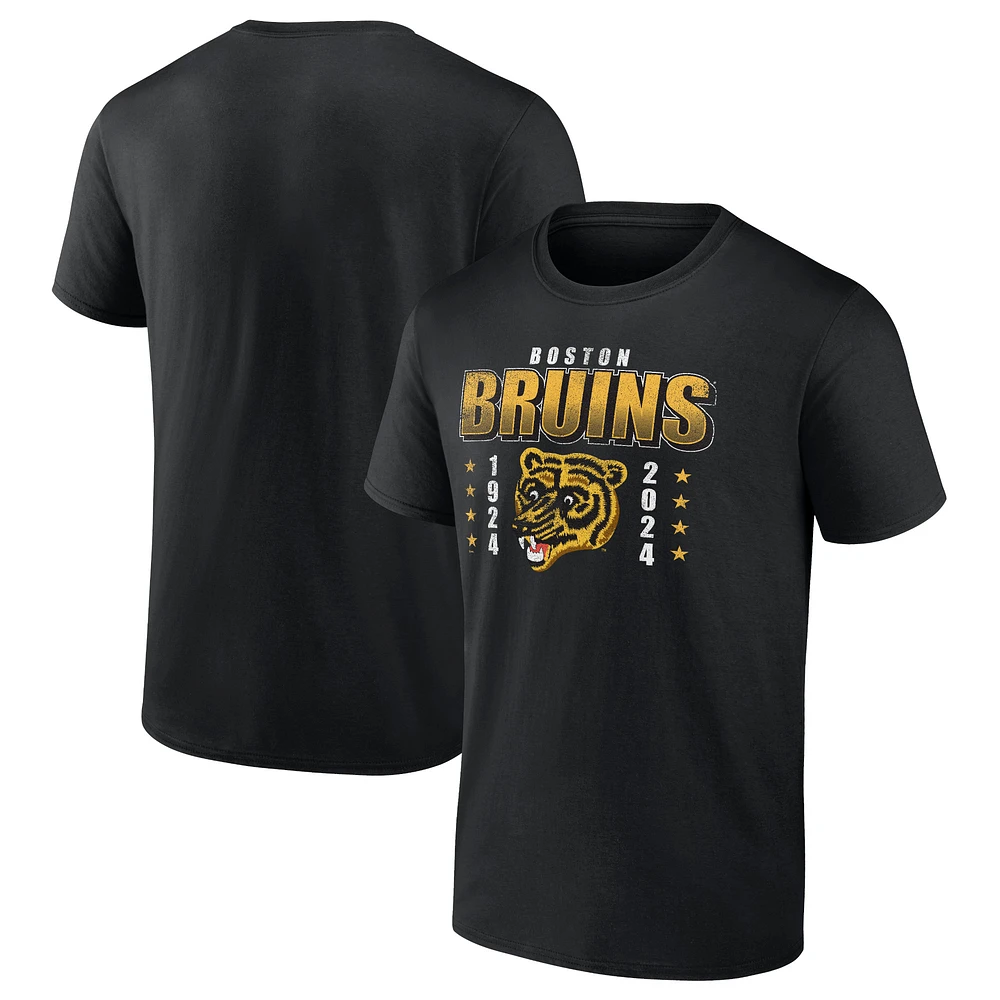 Men's Fanatics Black Boston Bruins Centennial T-Shirt