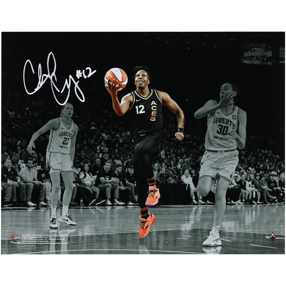 Chelsea Gray Las Vegas Aces 2023 WNBA Finals Champion Autographed 11" x 14" Action Spotlight Photograph