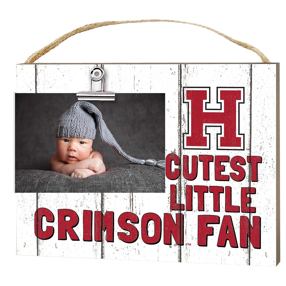 Harvard Crimson 8'' x 10'' Cutest Little Weathered Logo Clip Photo Frame