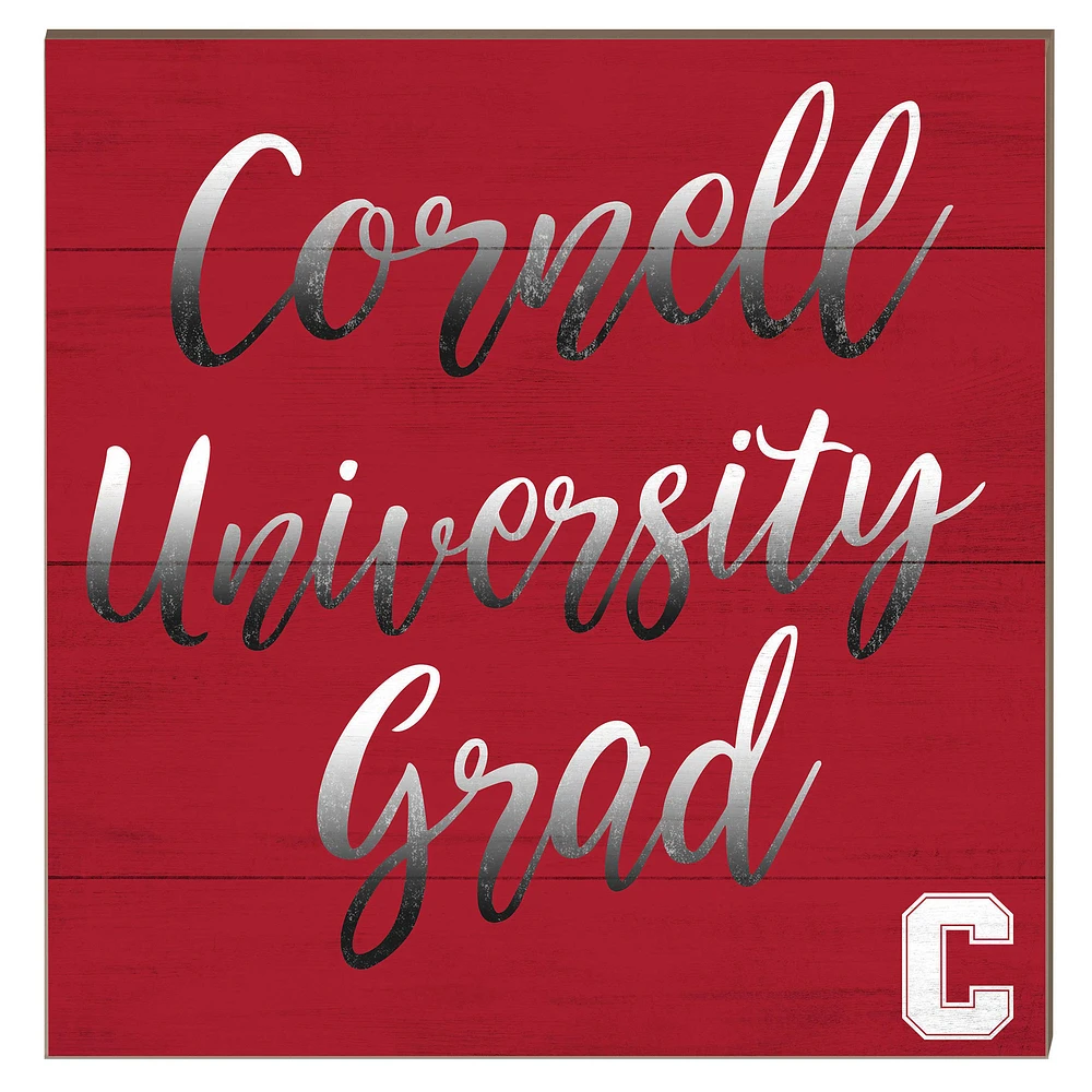 Cornell Big Red 10" x 10" Grad Plaque