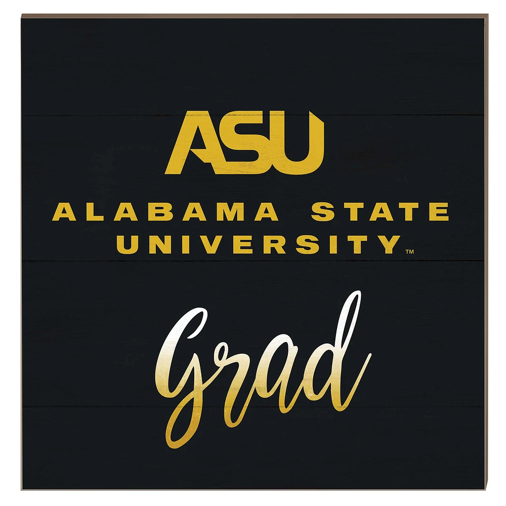 Alabama State Hornets 10" x 10" Grad Plaque