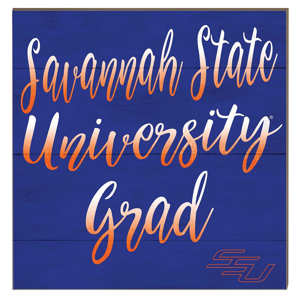 Savannah State Tigers 10" x 10" Grad Plaque