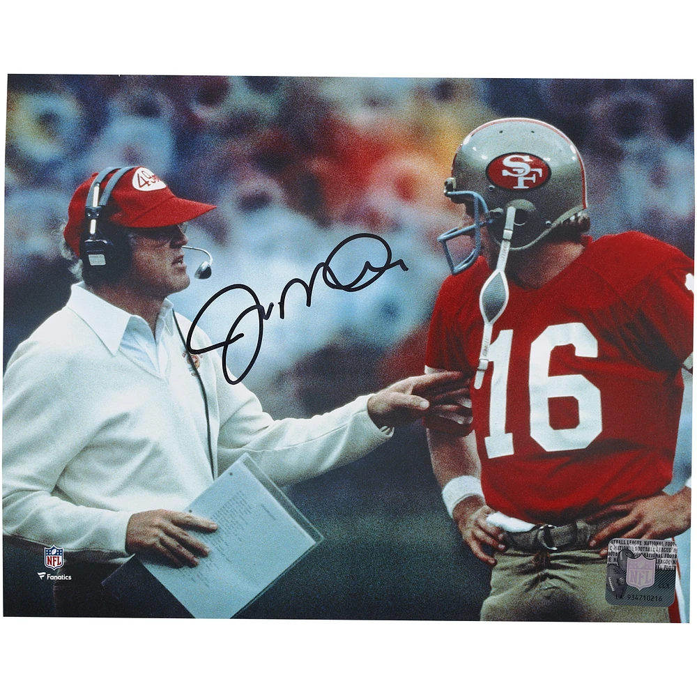 Joe Montana San Francisco 49ers Autographed 8" x 10" With Bill Walsh Photograph