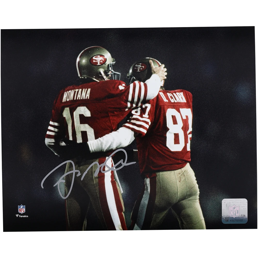 Joe Montana San Francisco 49ers Autographed 8" x 10" with Dwight Clark Photograph