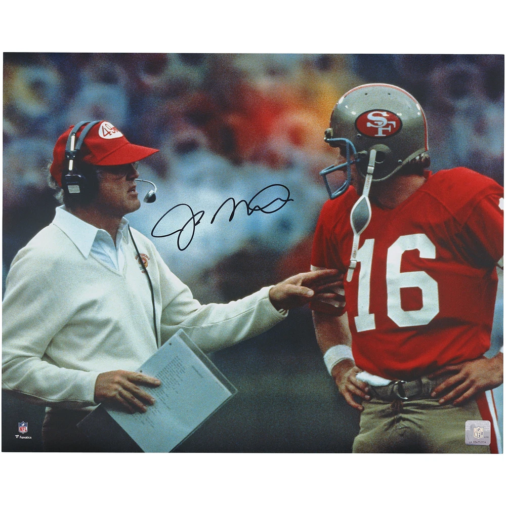 Joe Montana San Francisco 49ers Autographed 16" x 20" With Bill Walsh Photograph