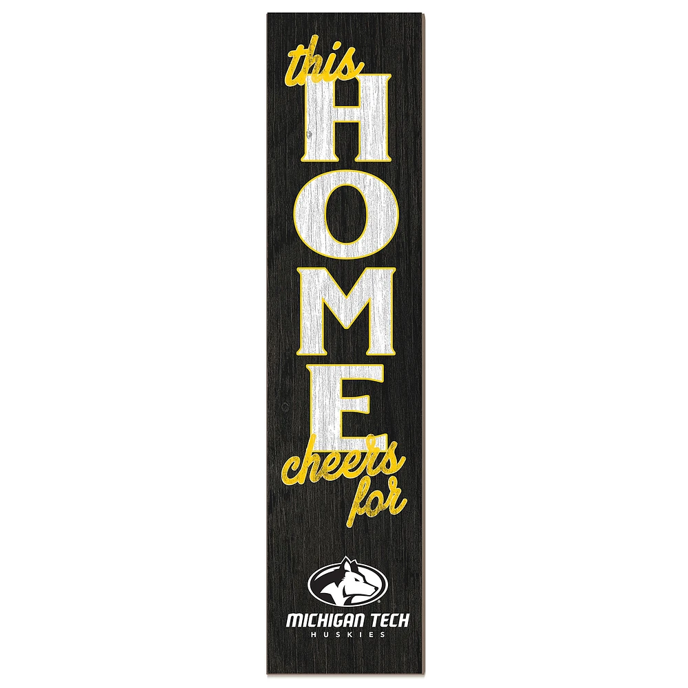 Michigan Tech Huskies 12" x 48" This Home Leaner