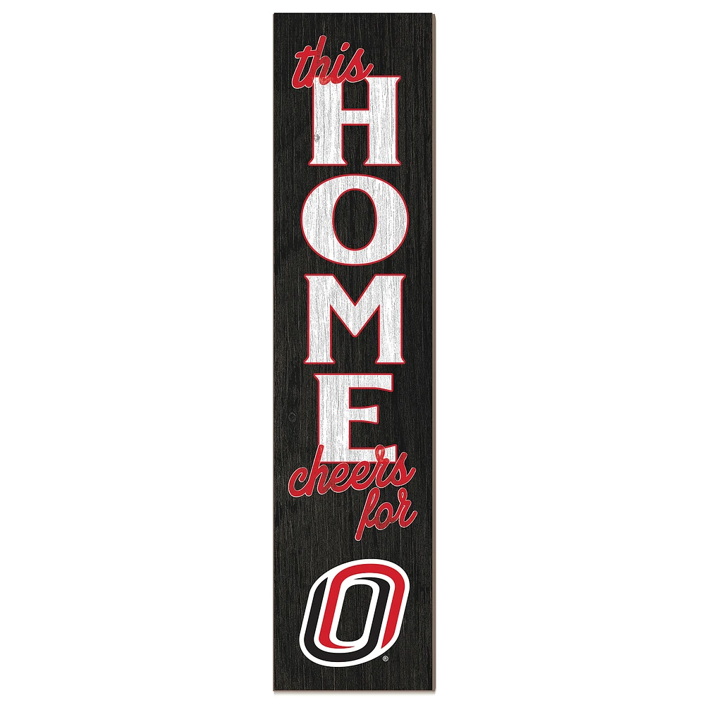 Nebraska Omaha Mavericks 12" x 48" This Home Leaner