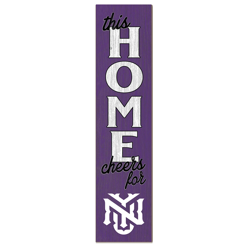 NYU Violets 12" x 48" This Home Leaner