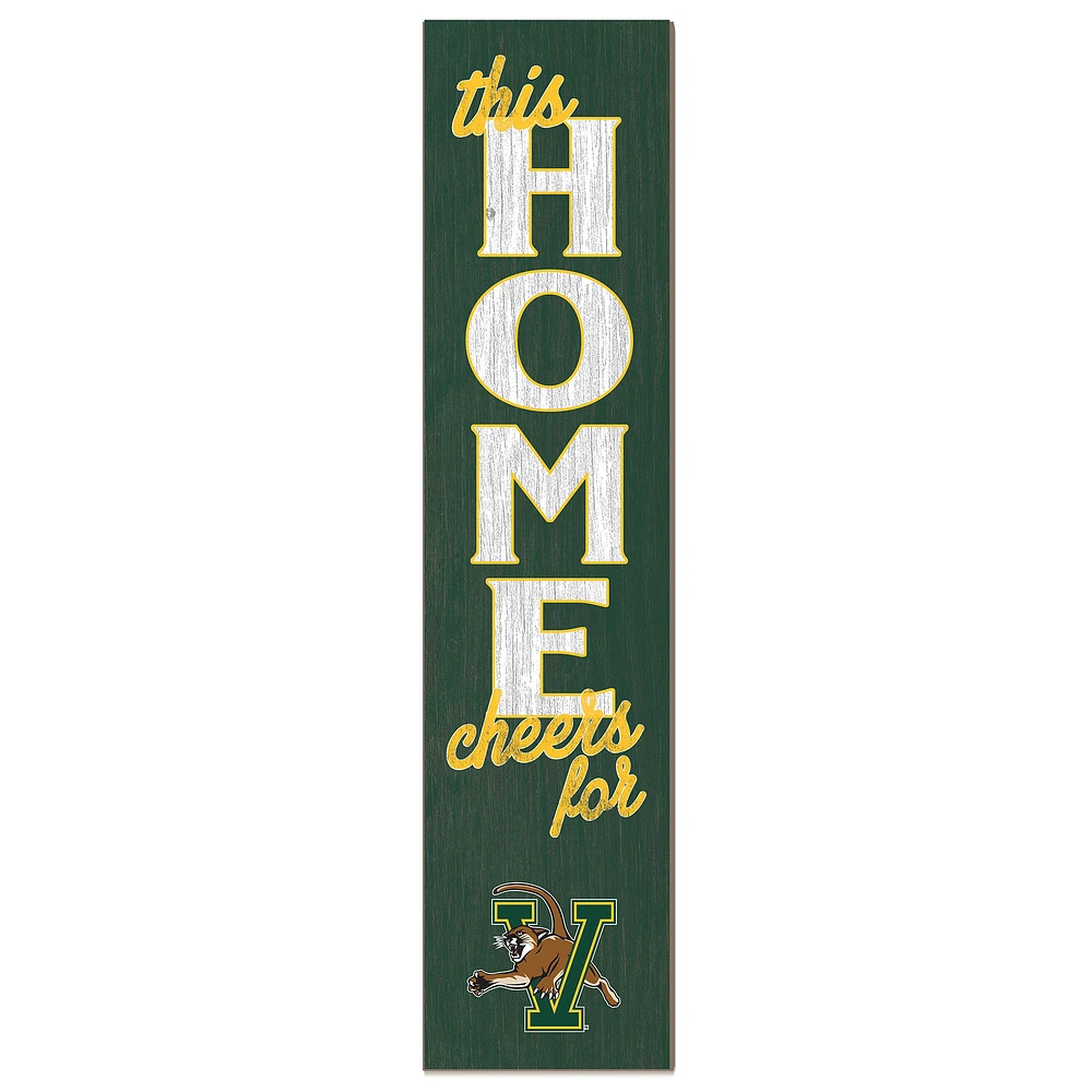 Vermont Catamounts 12" x 48" This Home Leaner