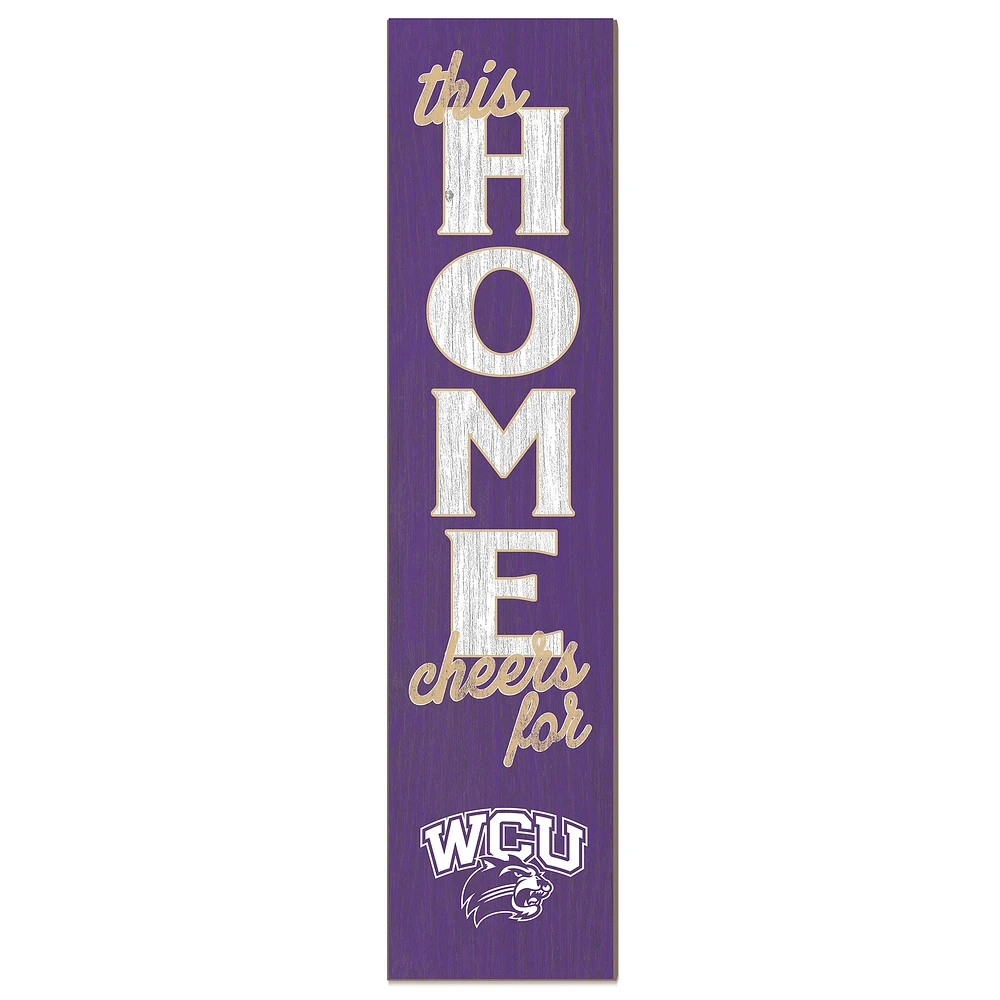 Western Carolina Catamounts 12" x 48" This Home Leaner