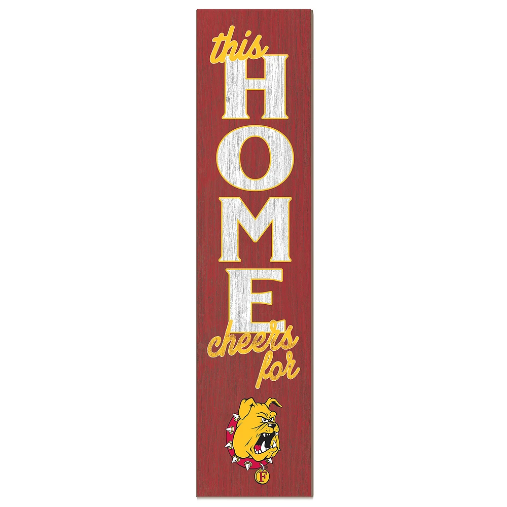 Ferris State Bulldogs 12" x 48" This Home Leaner
