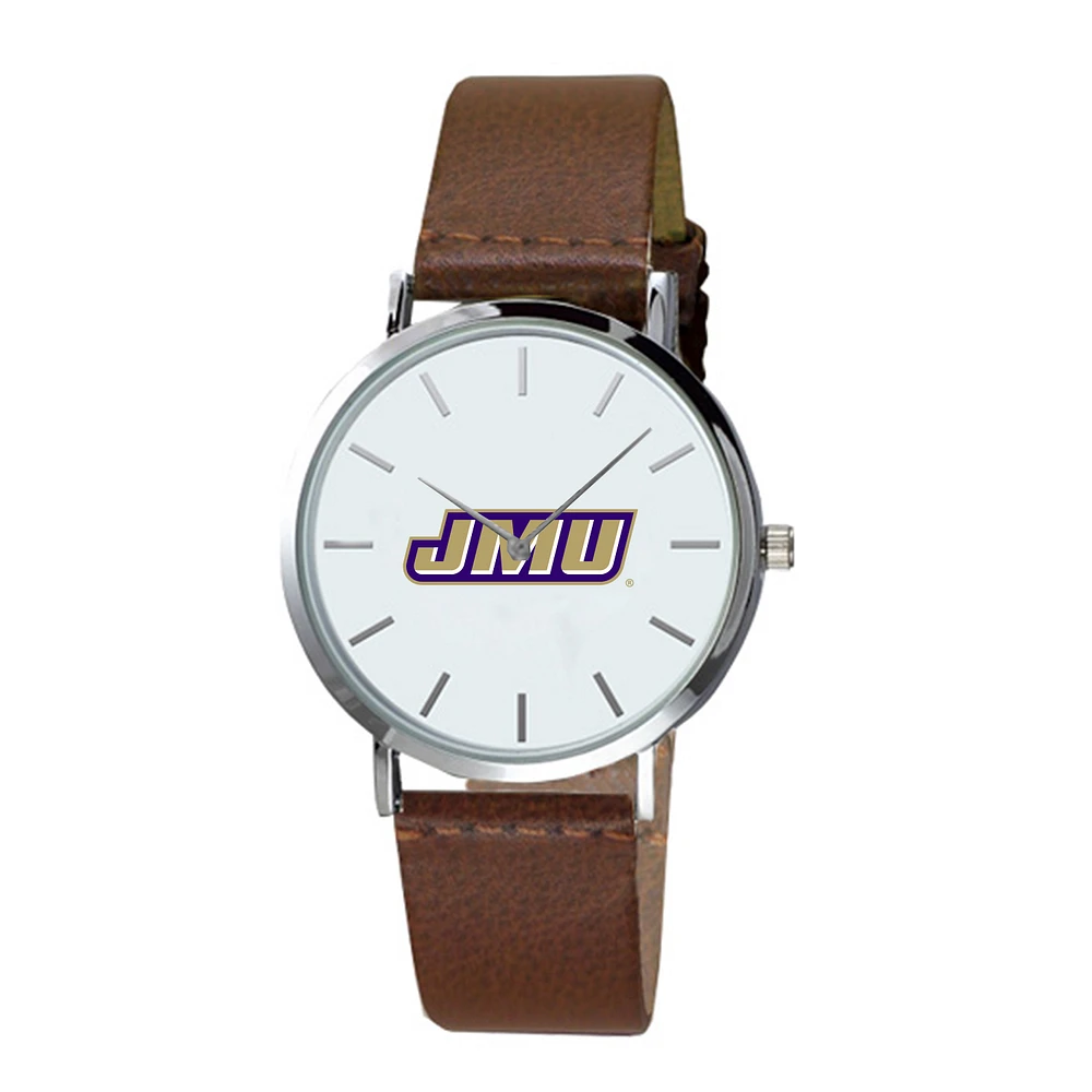 Men's Brown James Madison Dukes Plexus Leather Watch