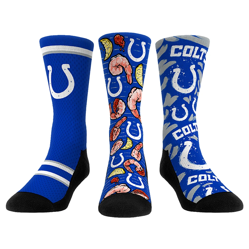Unisex Rock Em Socks Indianapolis Colts Fan Favorite Three-Pack Crew Sock Set
