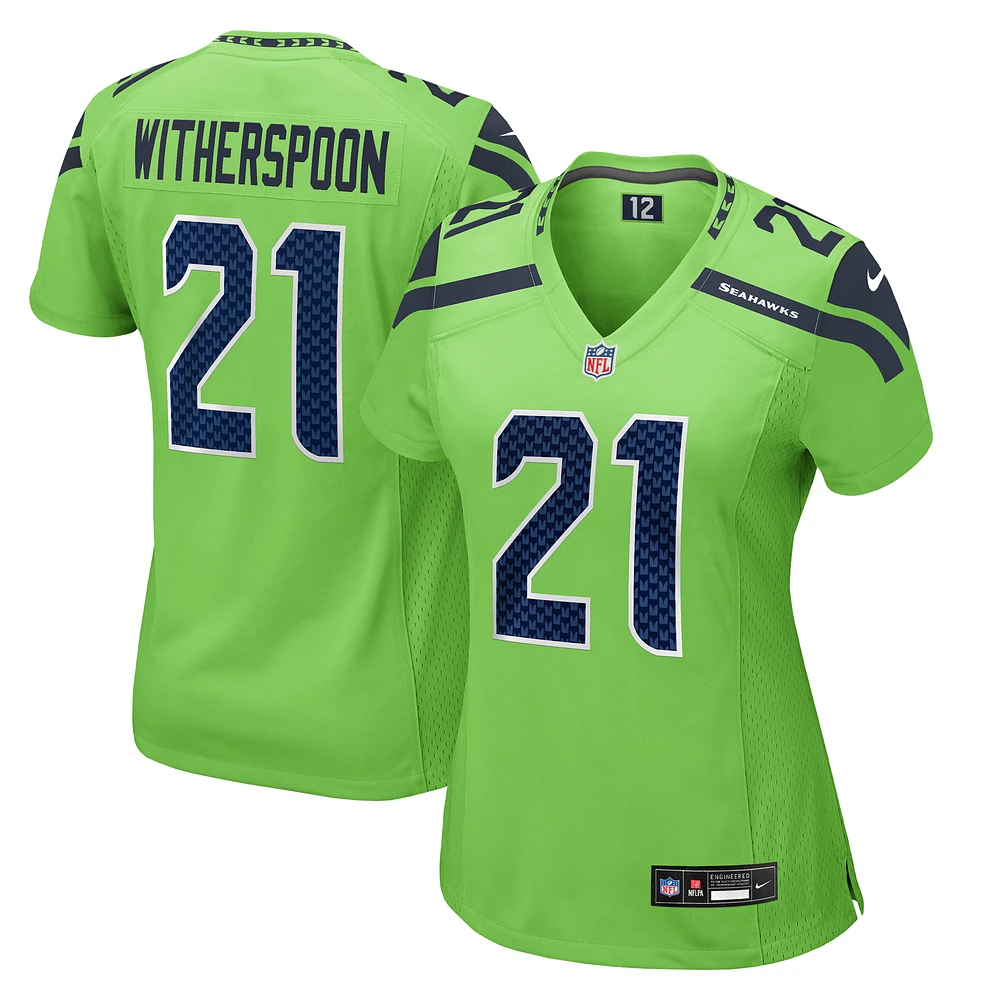 Women's Nike Devon Witherspoon Neon Green Seattle Seahawks Game Jersey