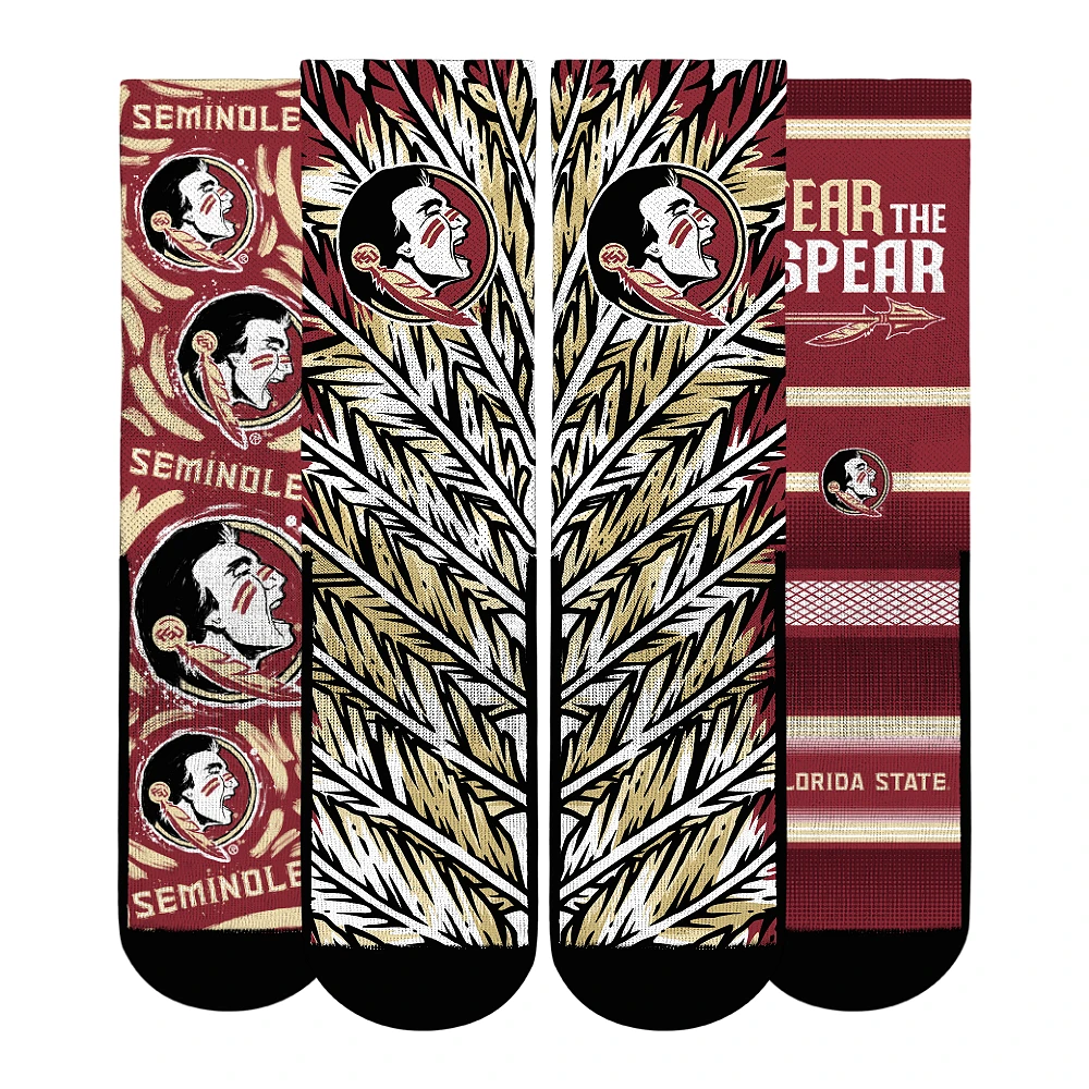 Unisex Rock Em Socks Florida State Seminoles Fan Favorite Three-Pack Crew Sock Set