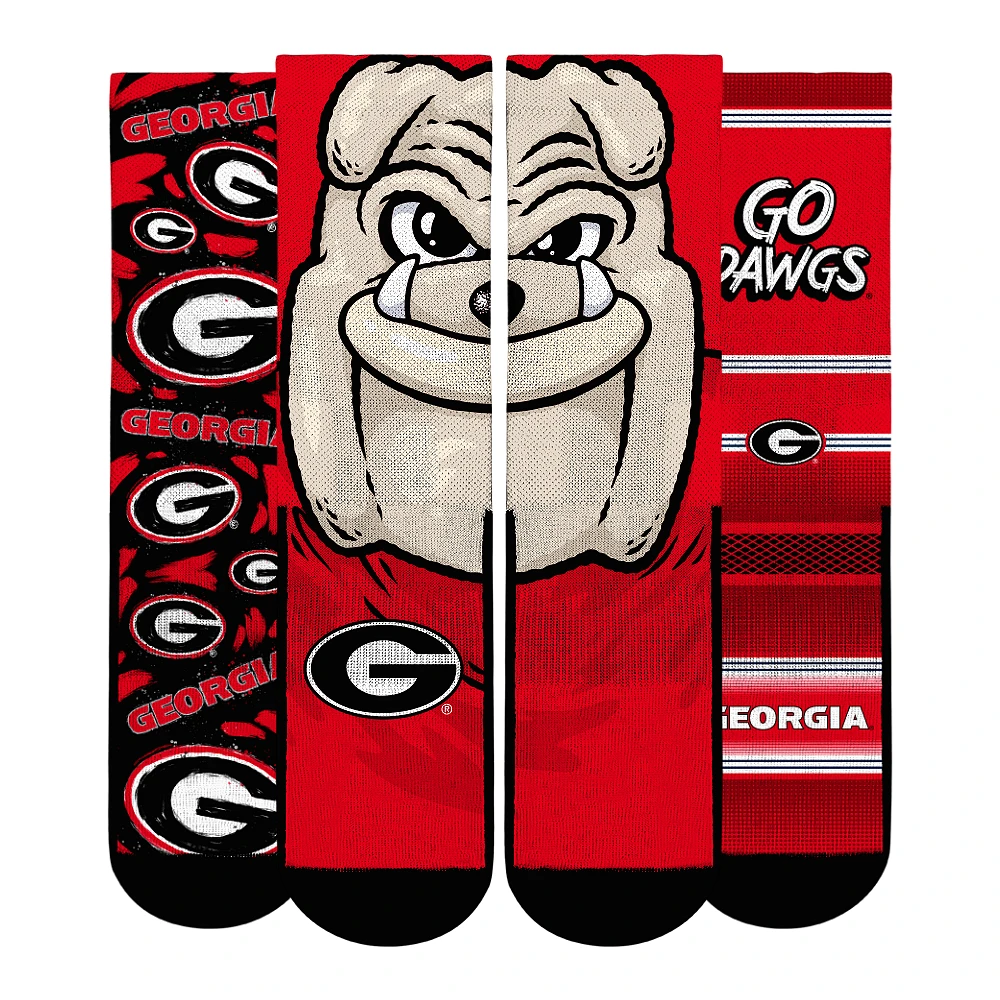 Unisex Rock Em Socks Georgia Bulldogs Fan Favorite Three-Pack Crew Sock Set
