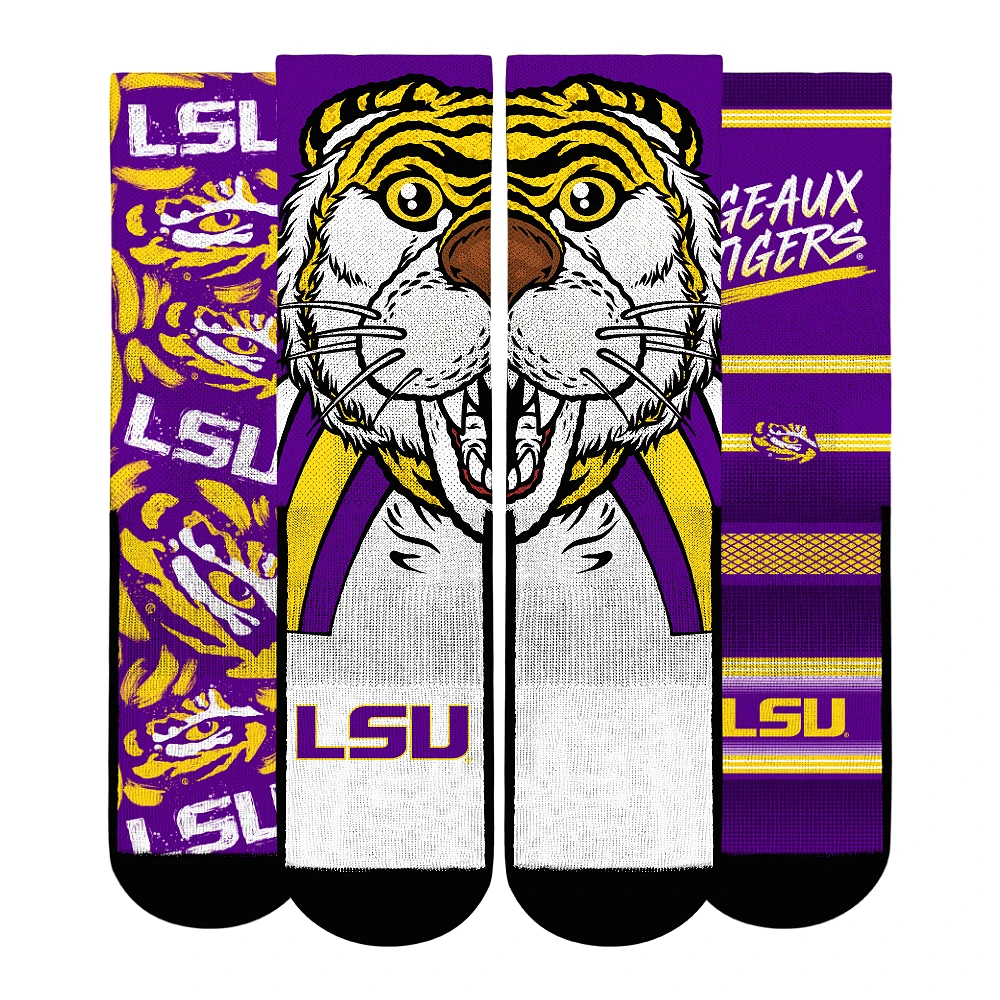 Unisex Rock Em Socks LSU Tigers Fan Favorite Three-Pack Crew Sock Set