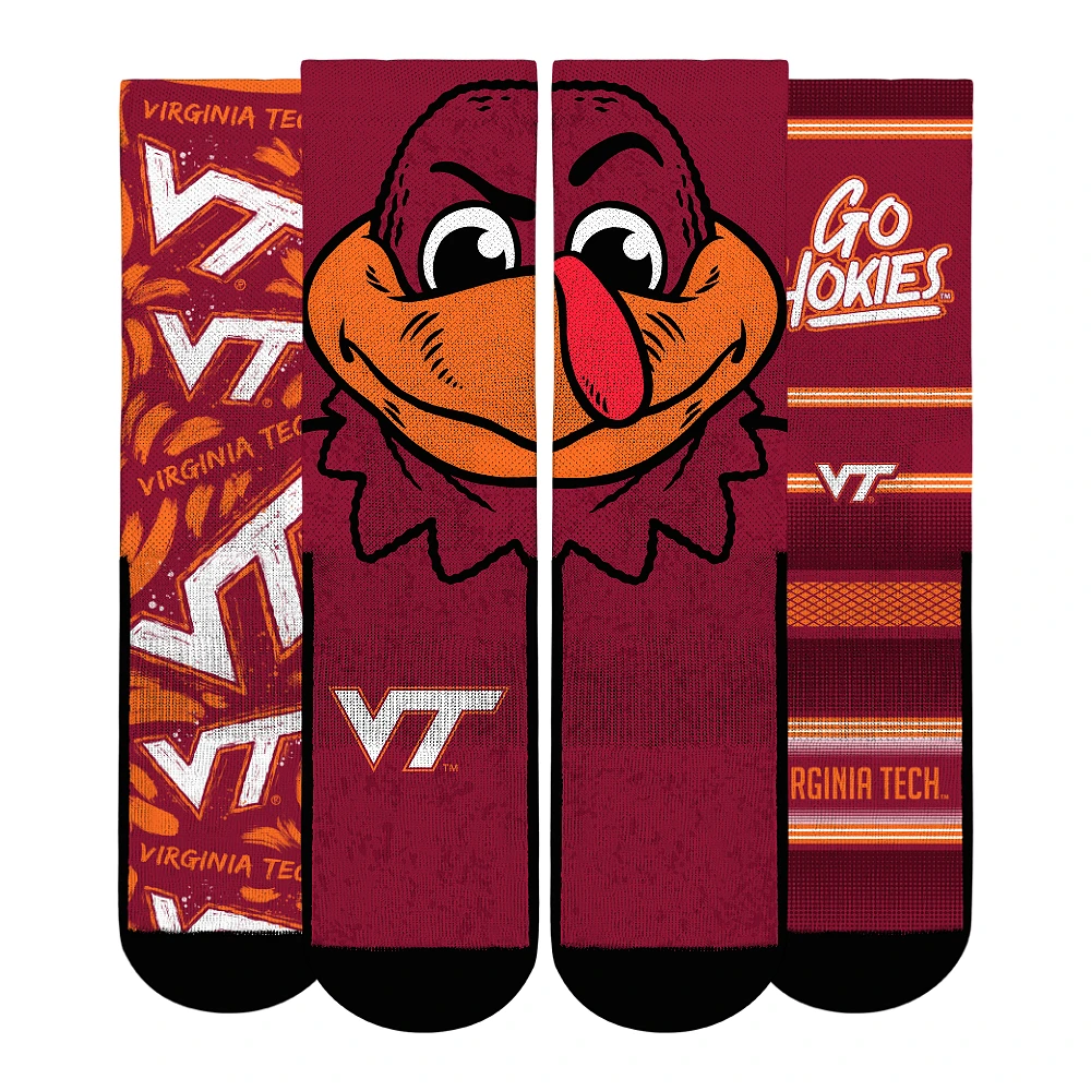Unisex Rock Em Socks Virginia Tech Hokies Fan Favorite Three-Pack Crew Sock Set