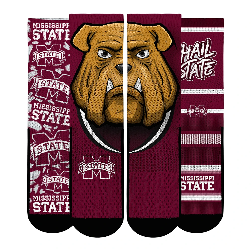Unisex Rock Em Socks Mississippi State Bulldogs Fan Favorite Three-Pack Crew Sock Set