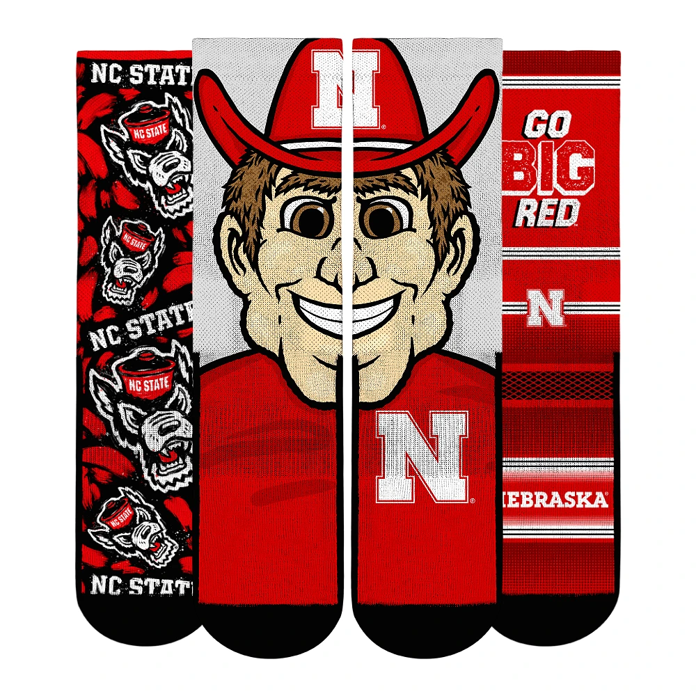 Unisex Rock Em Socks Nebraska Huskers Fan Favorite Three-Pack Crew Sock Set