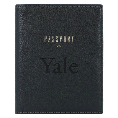 Fossil Black Yale Bulldogs Travel RFID Passport Case