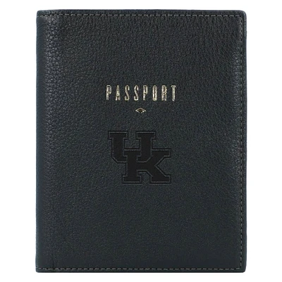 Fossil Black Kentucky Wildcats Travel RFID Passport Case